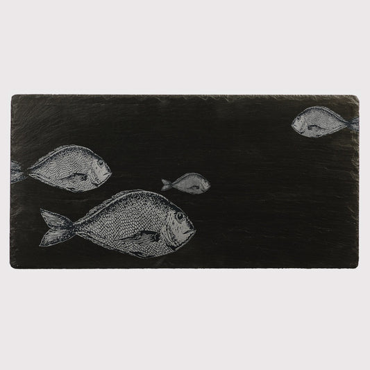 Slate Table Runner - Fish