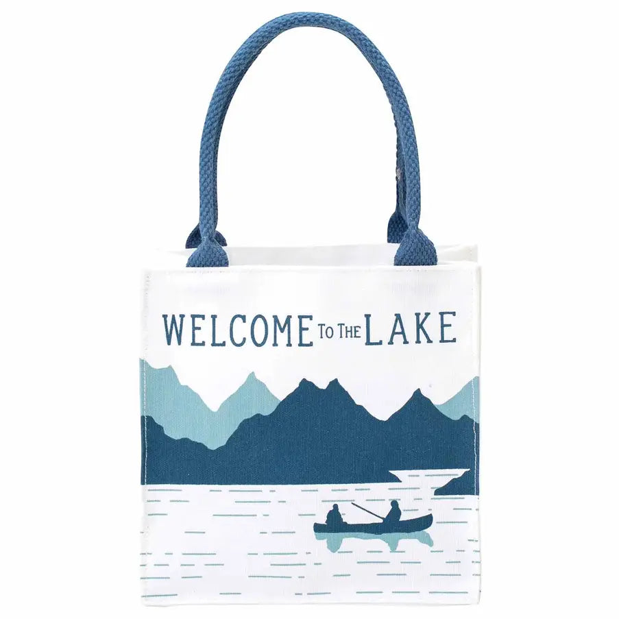 Welcome To the Lake Itsy Bitsy Reusable Gift Bag Tote