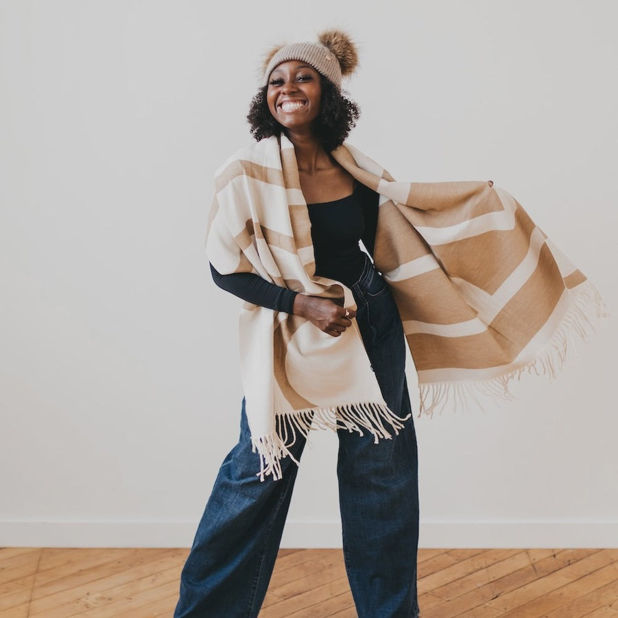 Earthy August Fringe Scarf
