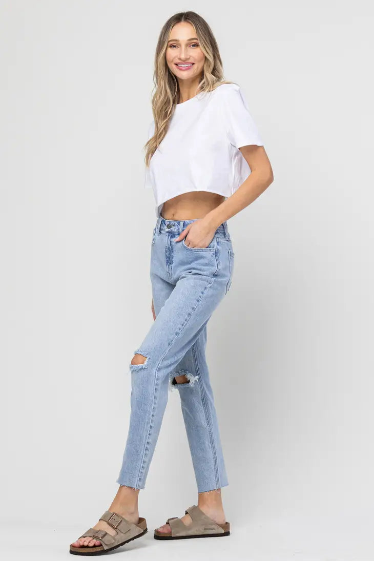 High Rise Mom Jeans