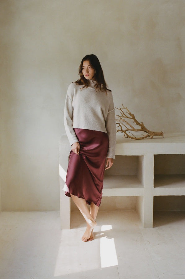Kimberley Satin Skirt