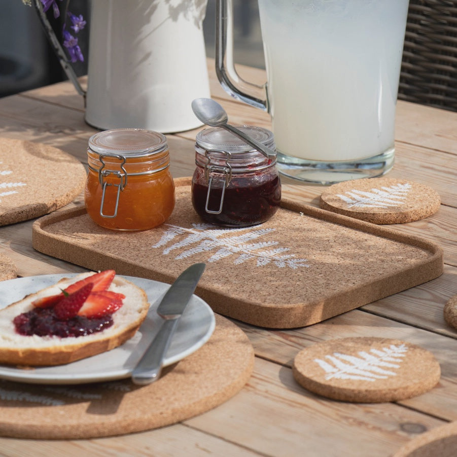 Cork Drinks Tray | Fern