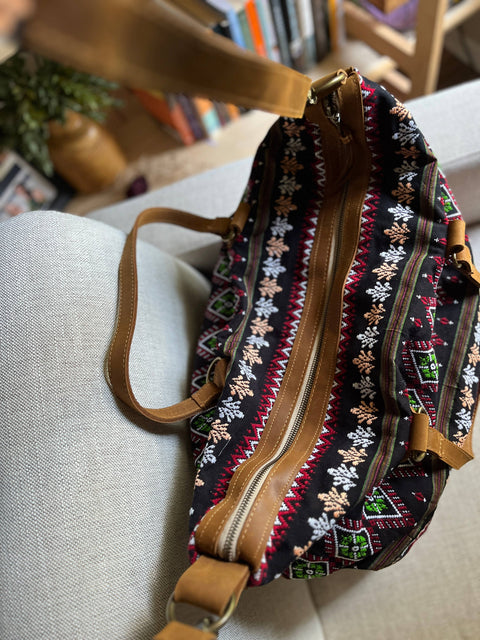 Western Inspired Handmade Leather Duffle Bag