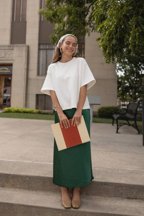 Aniston Slip Skirt H. Green