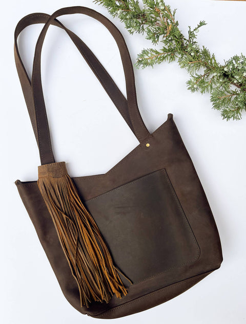 Ada Handmade Fringe Leather Bag