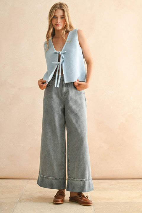 Tia TIED FRONT KNITTED VEST