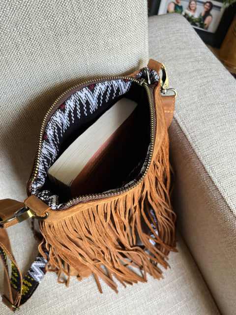 Romy Western Fringe Leather Crossbody