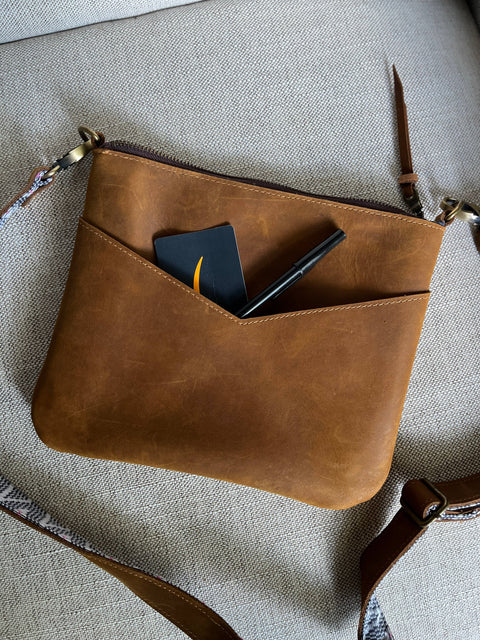 Lucy Handmade Leather Crossbody