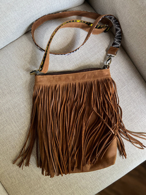 Romy Western Fringe Leather Crossbody