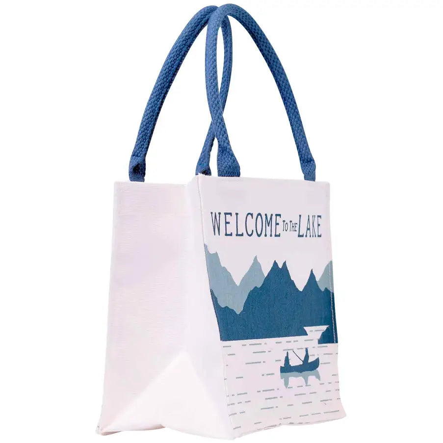 Welcome To the Lake Itsy Bitsy Reusable Gift Bag Tote