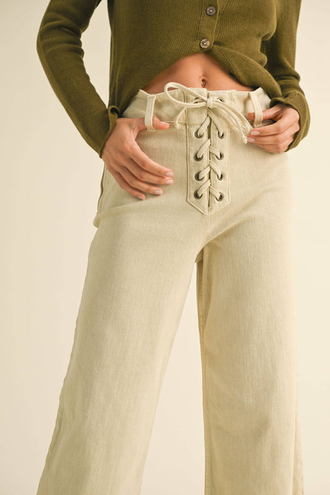 The Jenna Lace-Up Pant