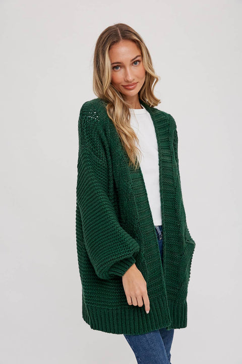 CHUNKY CABLE CARDIGAN