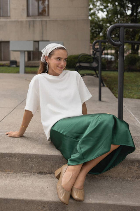 Aniston Slip Skirt H. Green