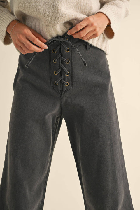 The Jenna Lace-Up Pant
