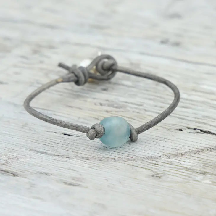Recycled Sea Glass Anklet
