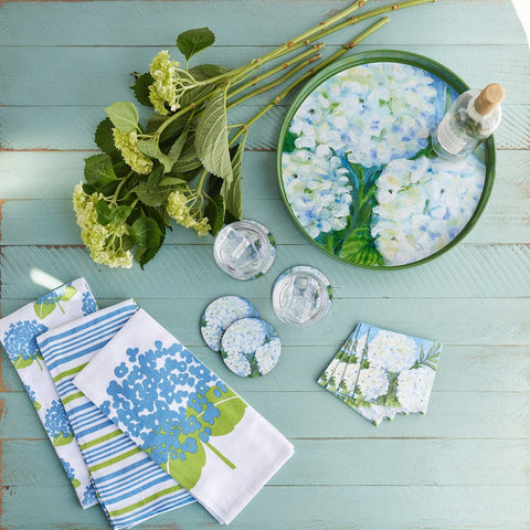 Hydrangea Cotton Kitchen Towel (Set Of 3)