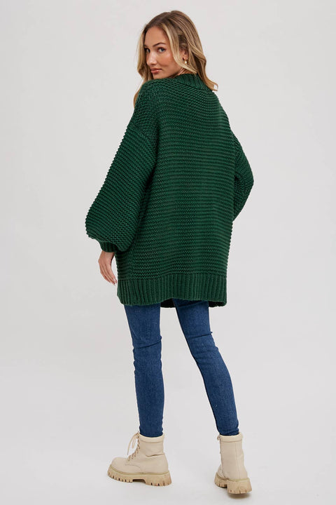 CHUNKY CABLE CARDIGAN