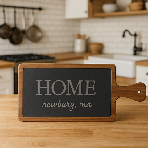 Home City & State - Custom Slate Serving Board