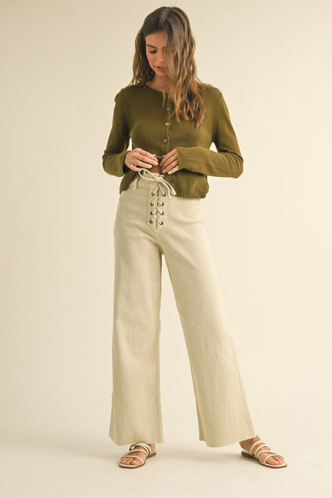 The Jenna Lace-Up Pant