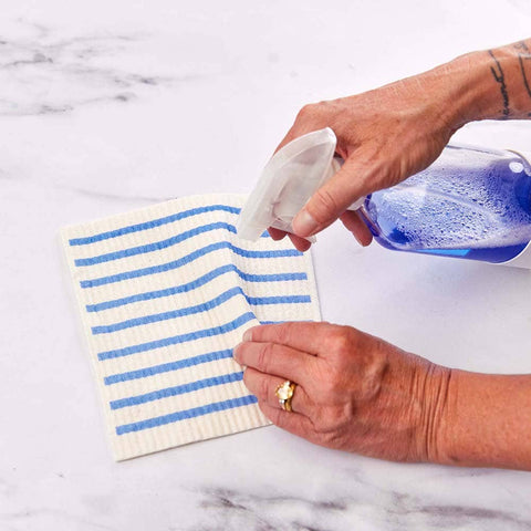 Blue Hydrangea blu Eco Sponge Cloths