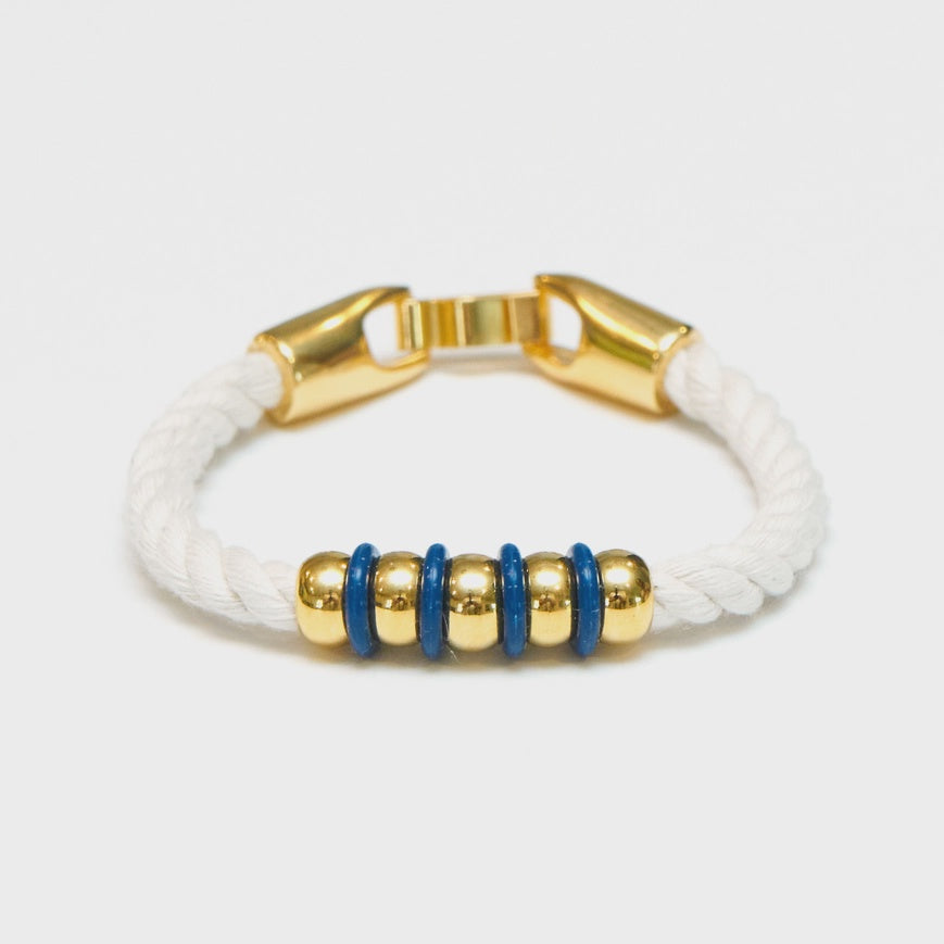 Regent Bracelet - Ivory/Navy/Gold