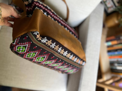 Western Inspired Handmade Leather Duffle Bag