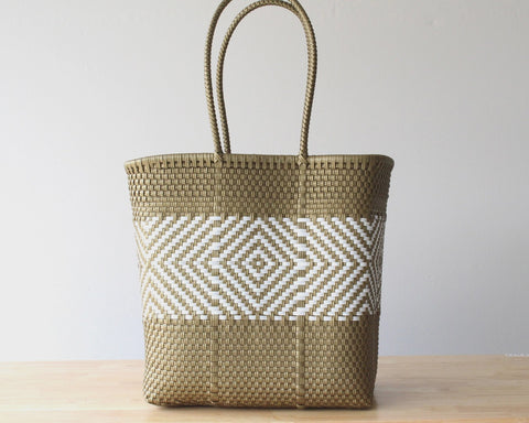 MexiMexi Gold & White Tote Bag