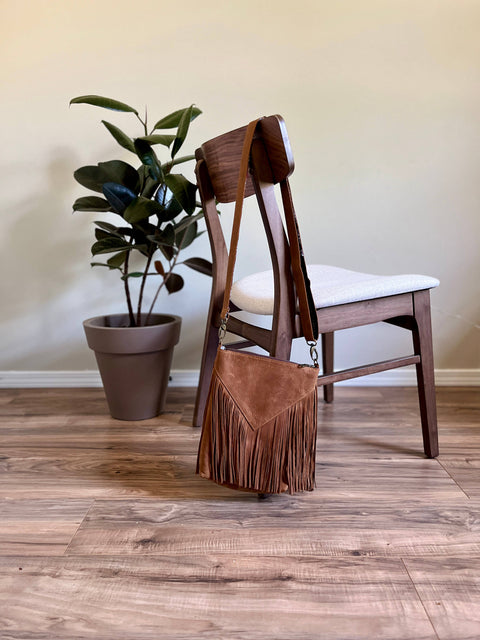 Romy Western Fringe Leather Crossbody