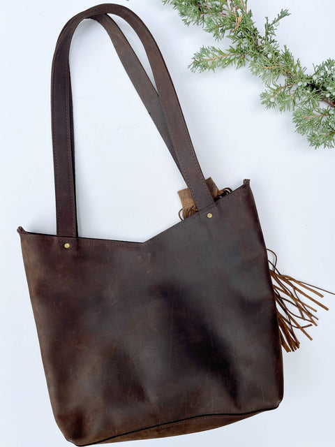 Ada Handmade Fringe Leather Bag