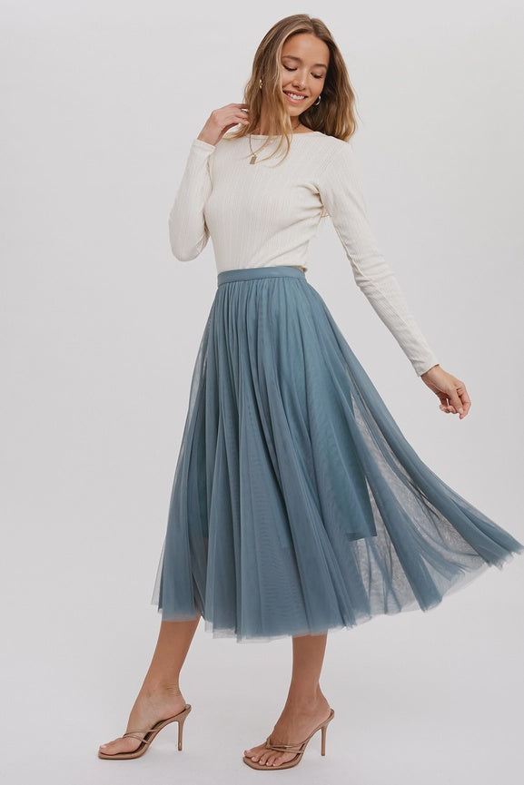 Tanya Tulle Midi Skirt