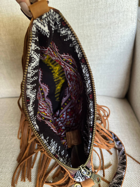 Romy Western Fringe Leather Crossbody