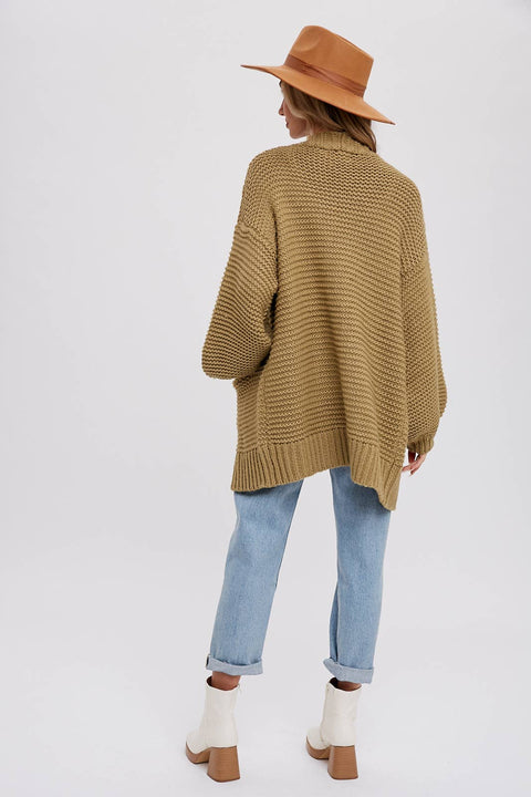 CHUNKY CABLE CARDIGAN