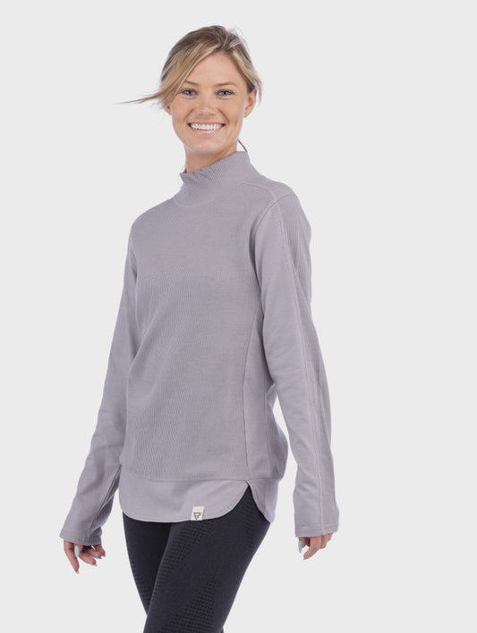 Willa Waffle Mockneck
