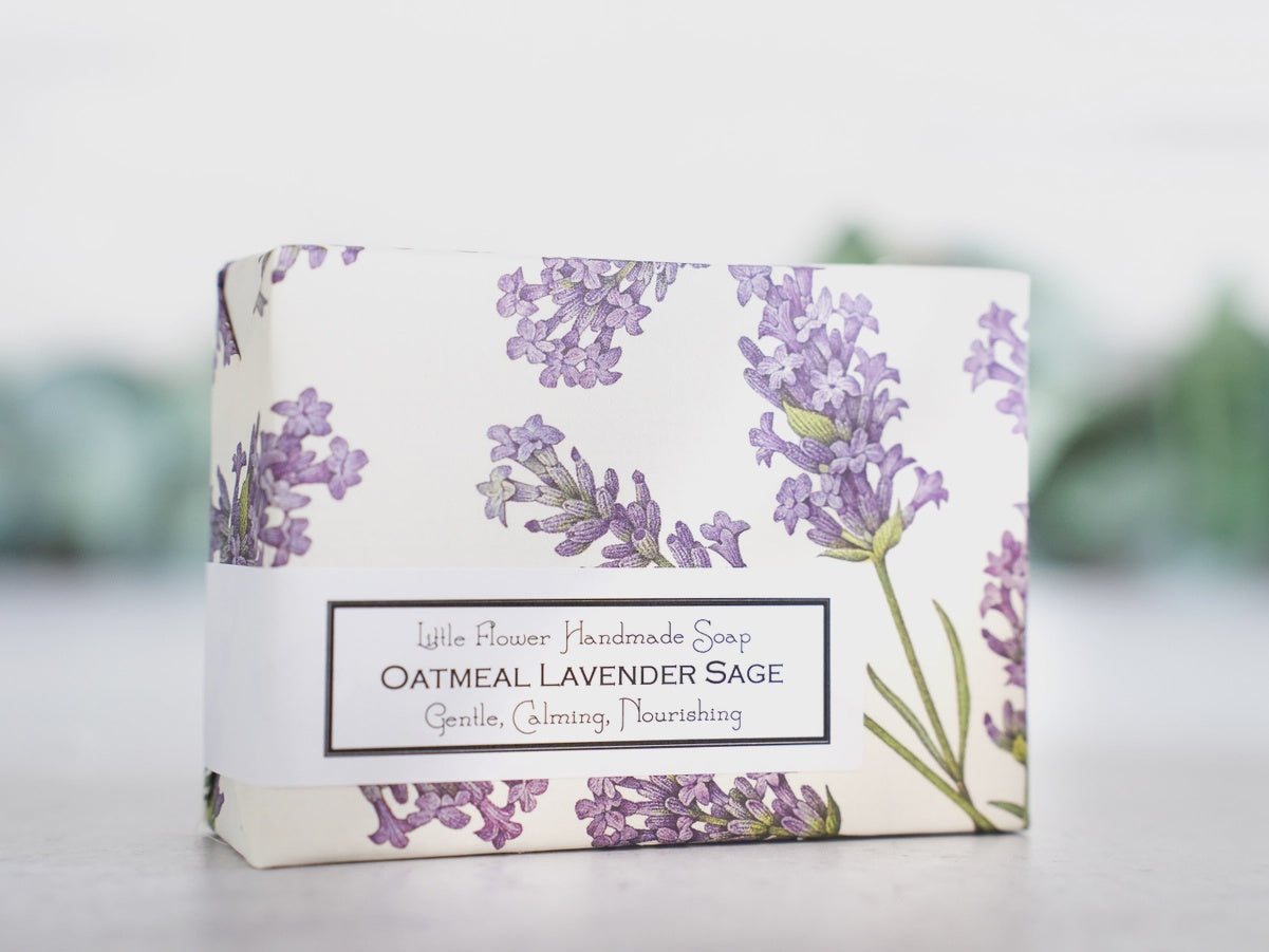 Oatmeal Lavender Sage Handmade Soap