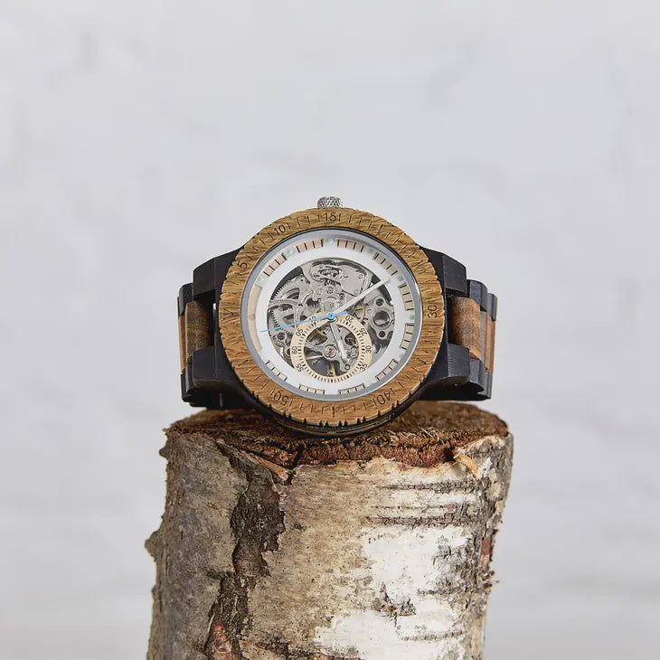 The Hemlock - Handmade Recycled Natural Wood Wristwatch